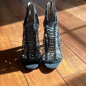 Vince Camuto Black Strappy Heels